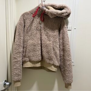 Lululemon Oh So Sherpa Plush Half Zip In Trench